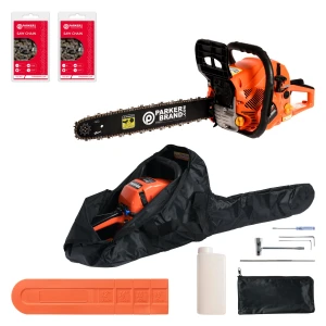 58cc 18" Petrol Chainsaw + 2 x Chains + More