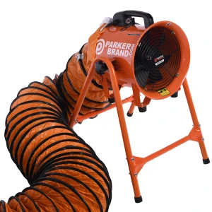 12 Inch Portable Industrial Ventilation Fan + PVC Ducting + Stand