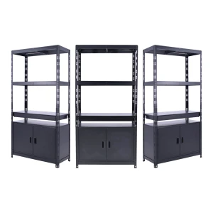 Heavy Duty Garage Storage Cabinets with Drawer – Triple Pack, Powder-Coated Steel, 150kg Capacity, 180×90×40cm Each
