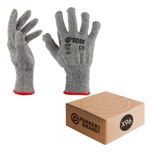 96 x Anti Cut / Safety Work Gloves (Level 5) - Small