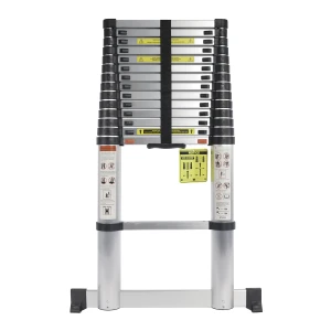 Telescopic 4.9M Aluminium DIY Foldable Extendable Builders Multi Purpose Ladder